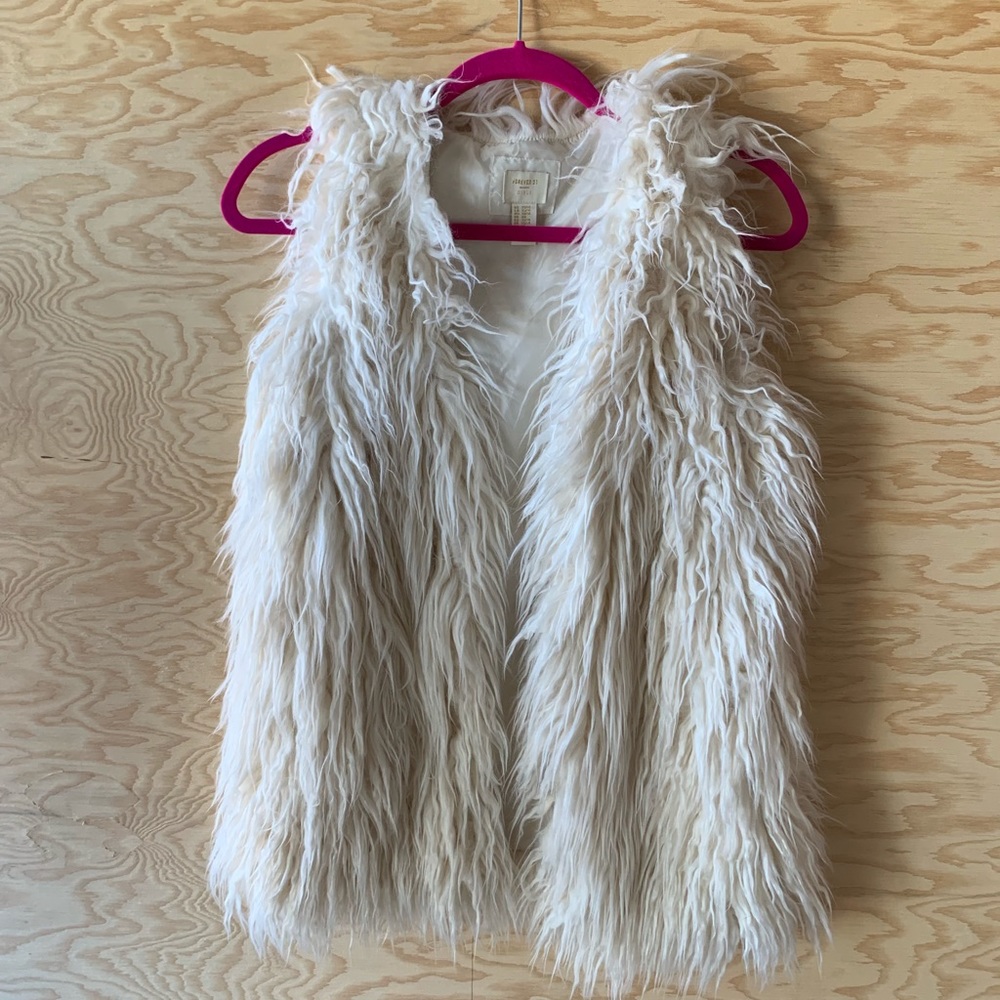 Faux fur vest